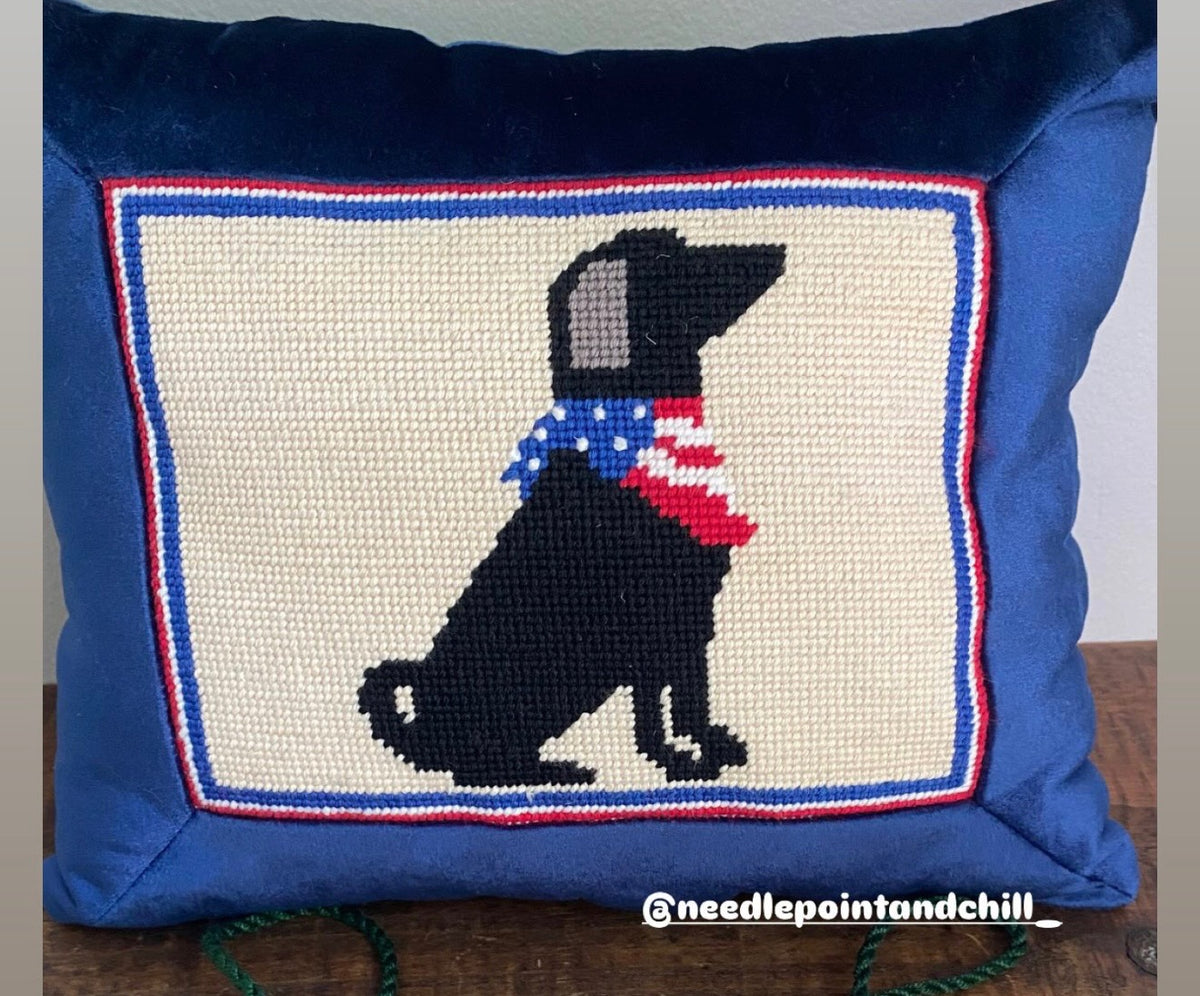 Patriotic Dog Needlepoint Kit – My Best Friend, Animal Series