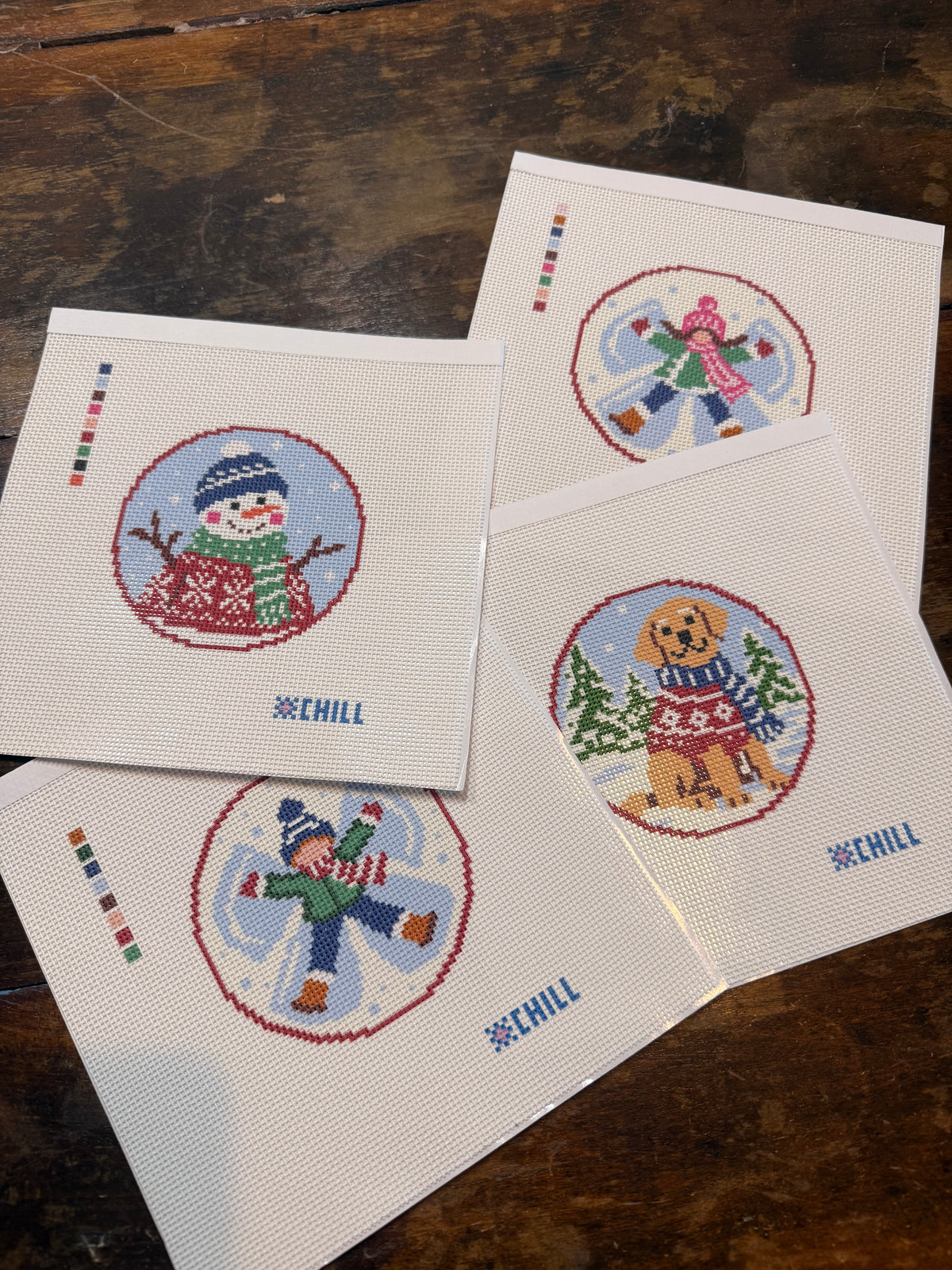 Gingerbread House Christmas Needlepoint Ornament Kit | Winter Chill Collection