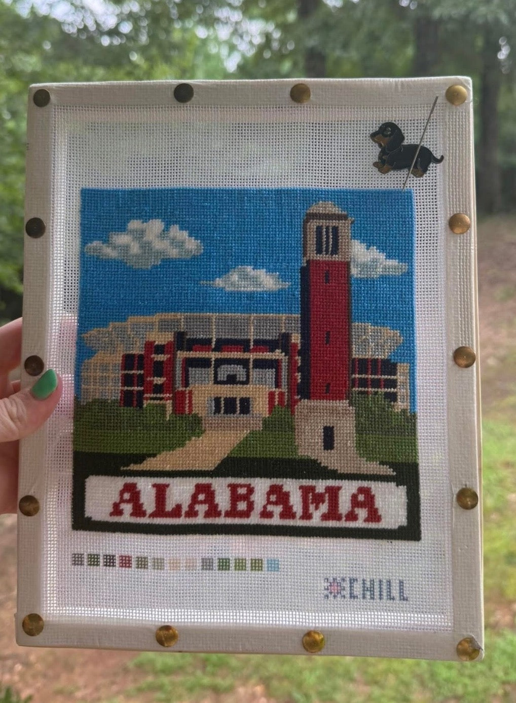 Denny Chimes Second Edition Needlepoint Canvas – Finished Piece – Needlepoint & Chill