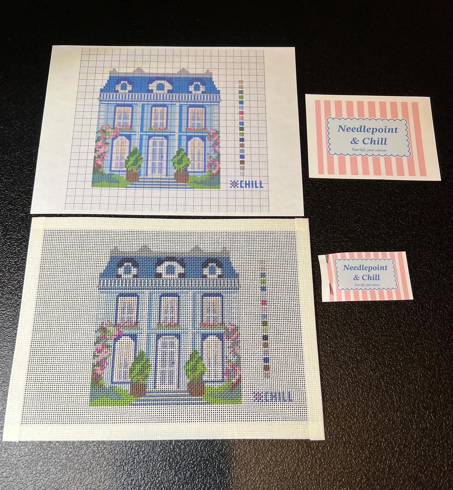 Petit Chateau Needlepoint Canvas