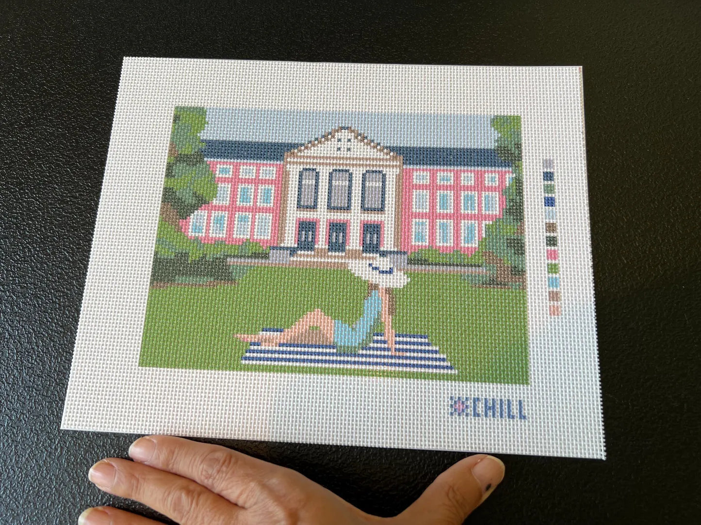 Sorority Row Needlepoint Canvas – Full View – Needlepoint & Chill