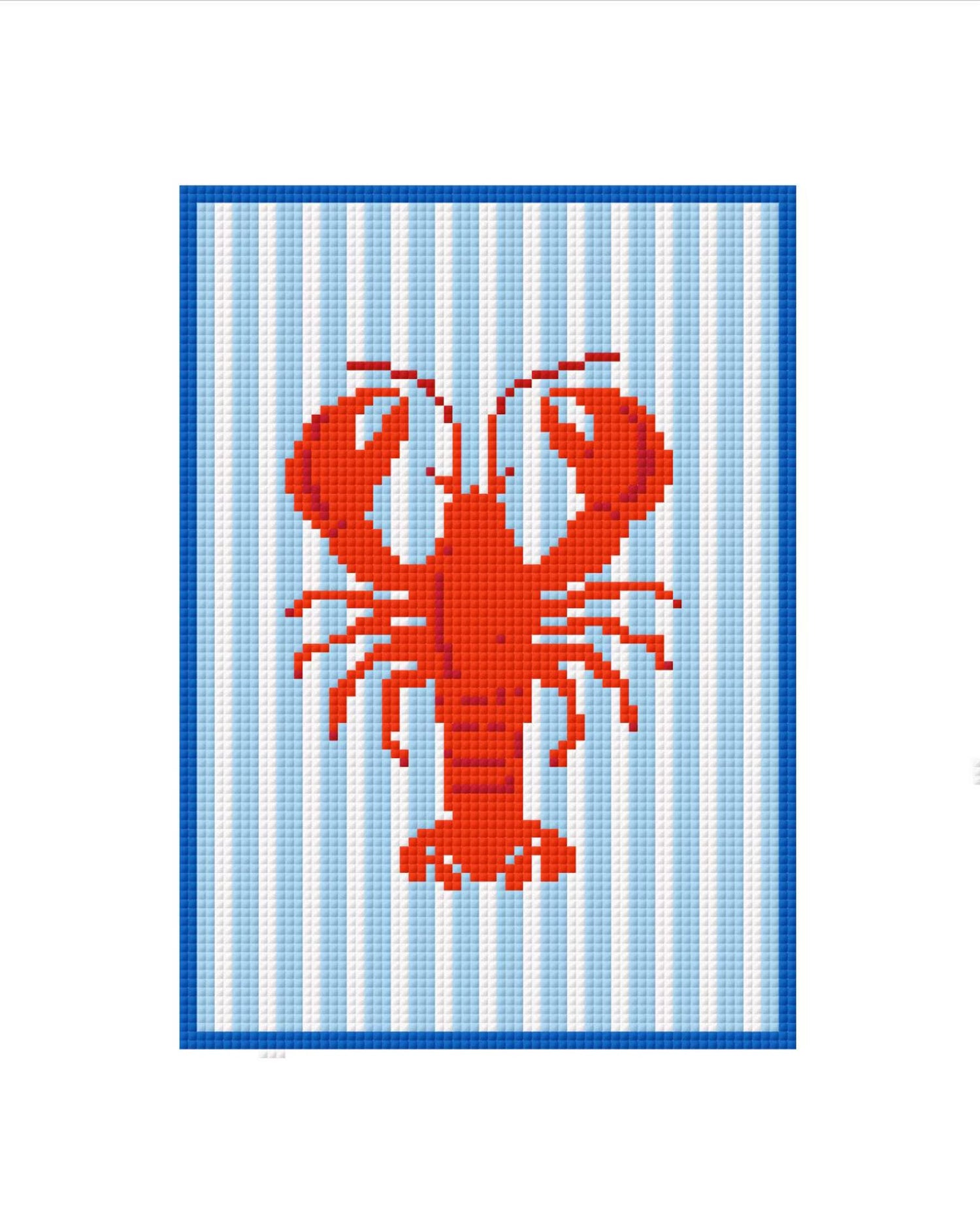 Lobster Needlepoint Canvas – Coastal Charm Series – Needlepoint & Chill