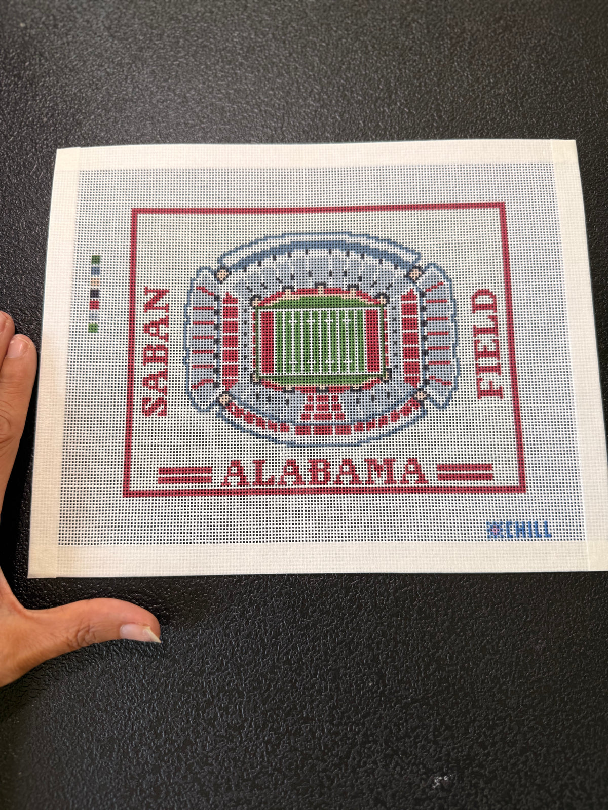 Game Day Football Stadium Needlepoint Canvas – Tuscaloosa, Alabama