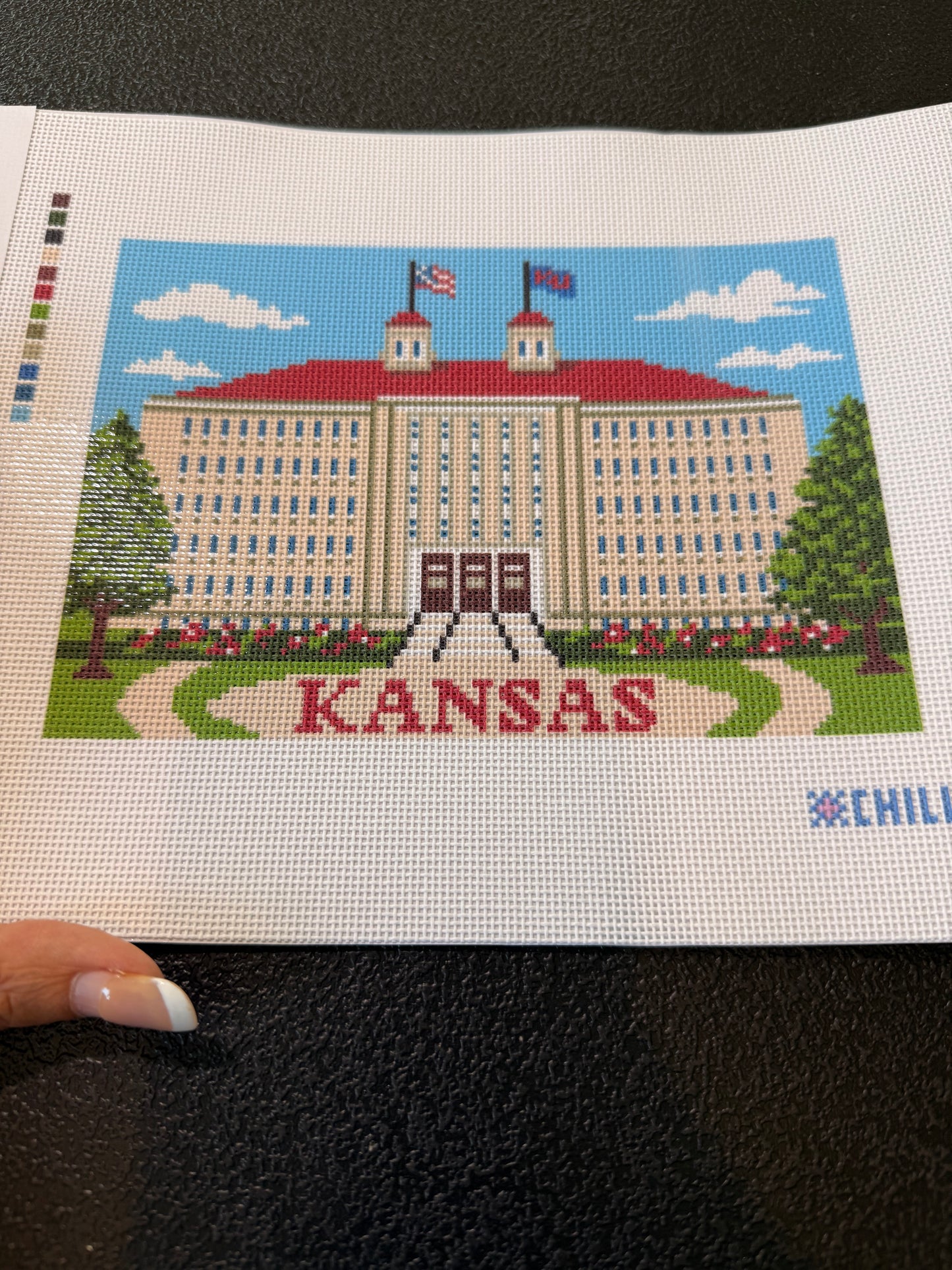 Kansas Needlepoint Canvas – Fraser Hall Campus Design
