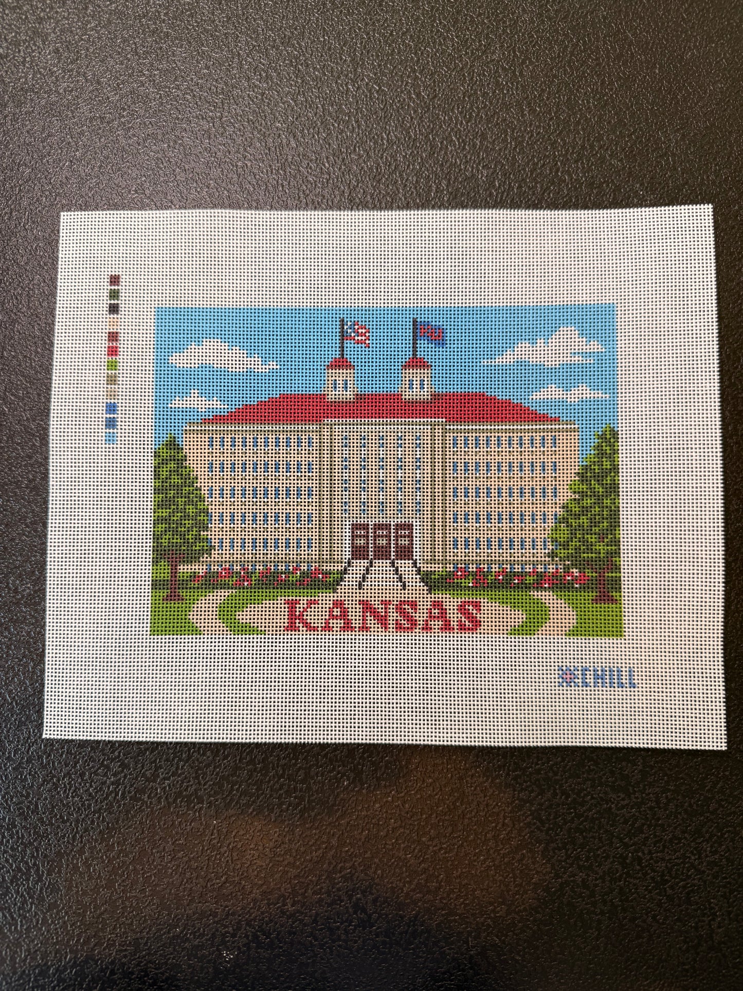 Kansas Needlepoint Canvas – Fraser Hall Campus Design