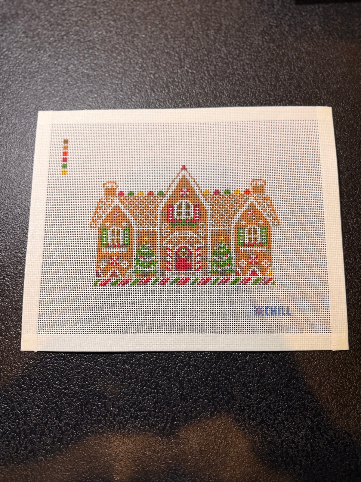 Gingerbread House Christmas Needlepoint Canvas | Holiday Needlepoint