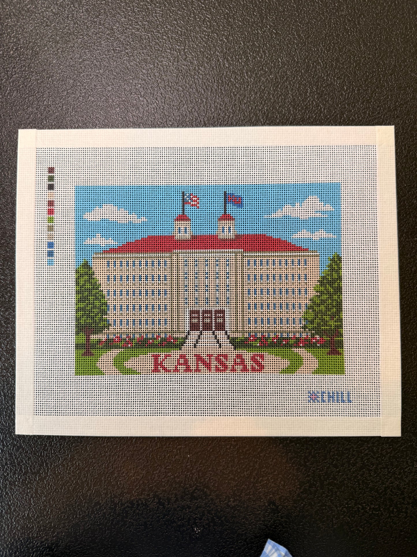 Kansas Needlepoint Canvas – Fraser Hall Campus Design