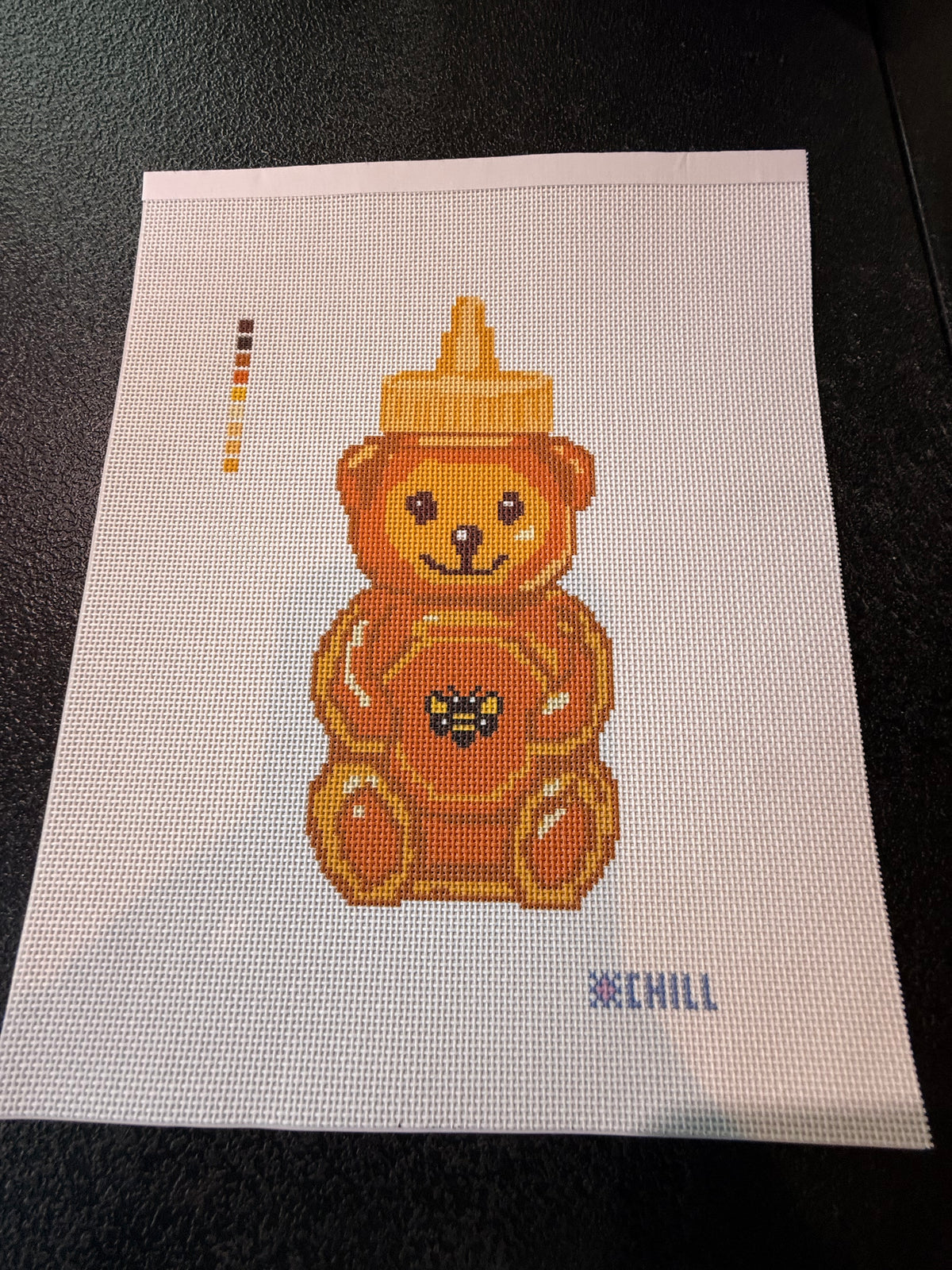 Honey Bear Needlepoint Canvas – Café & Food Collection