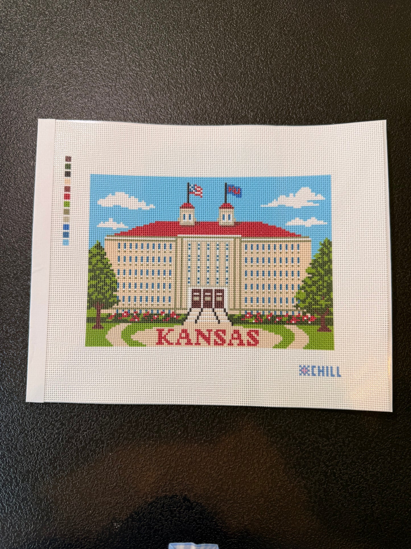 Kansas Needlepoint Canvas – Fraser Hall Campus Design