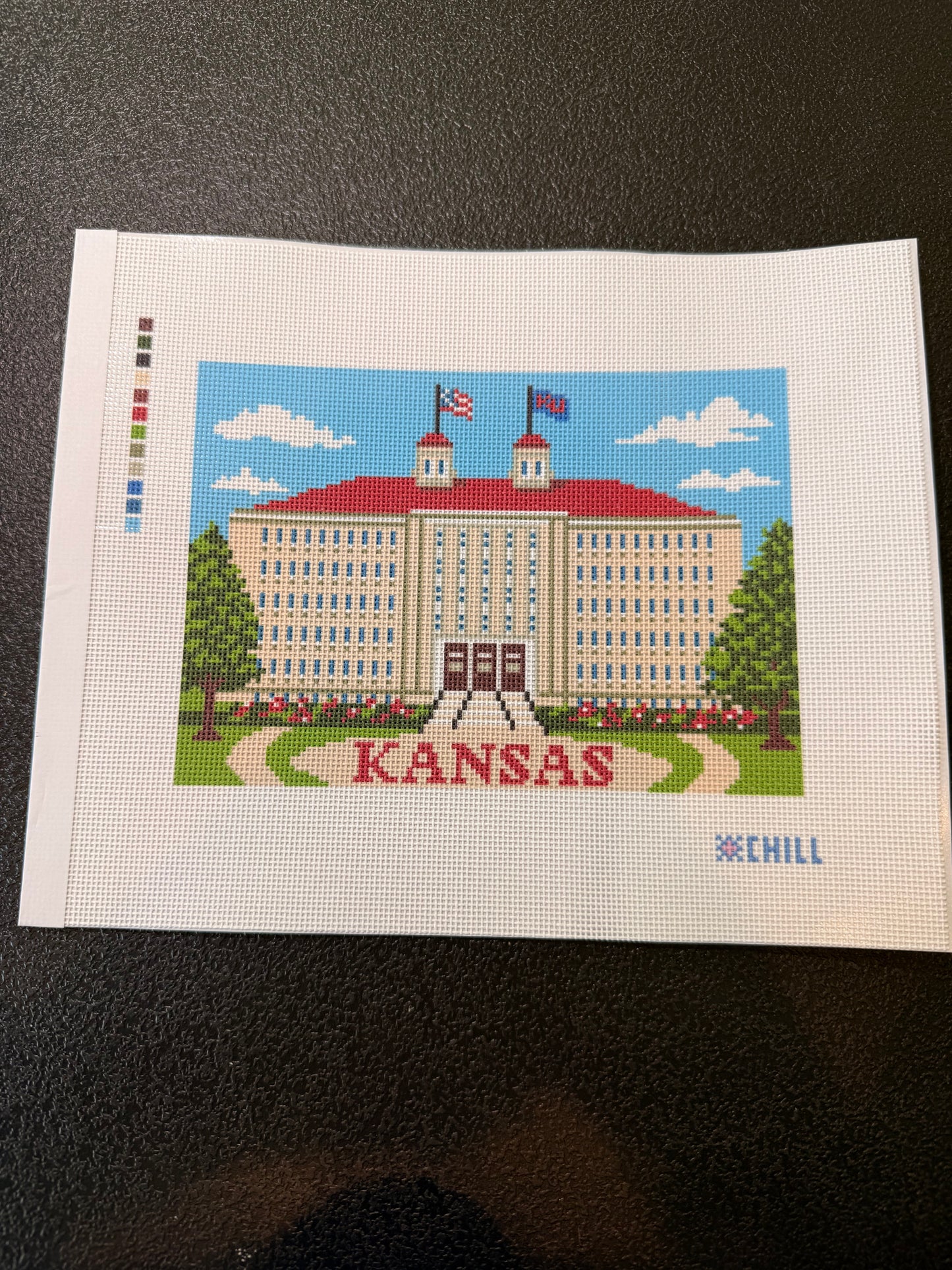Kansas Needlepoint Canvas – Fraser Hall Campus Design
