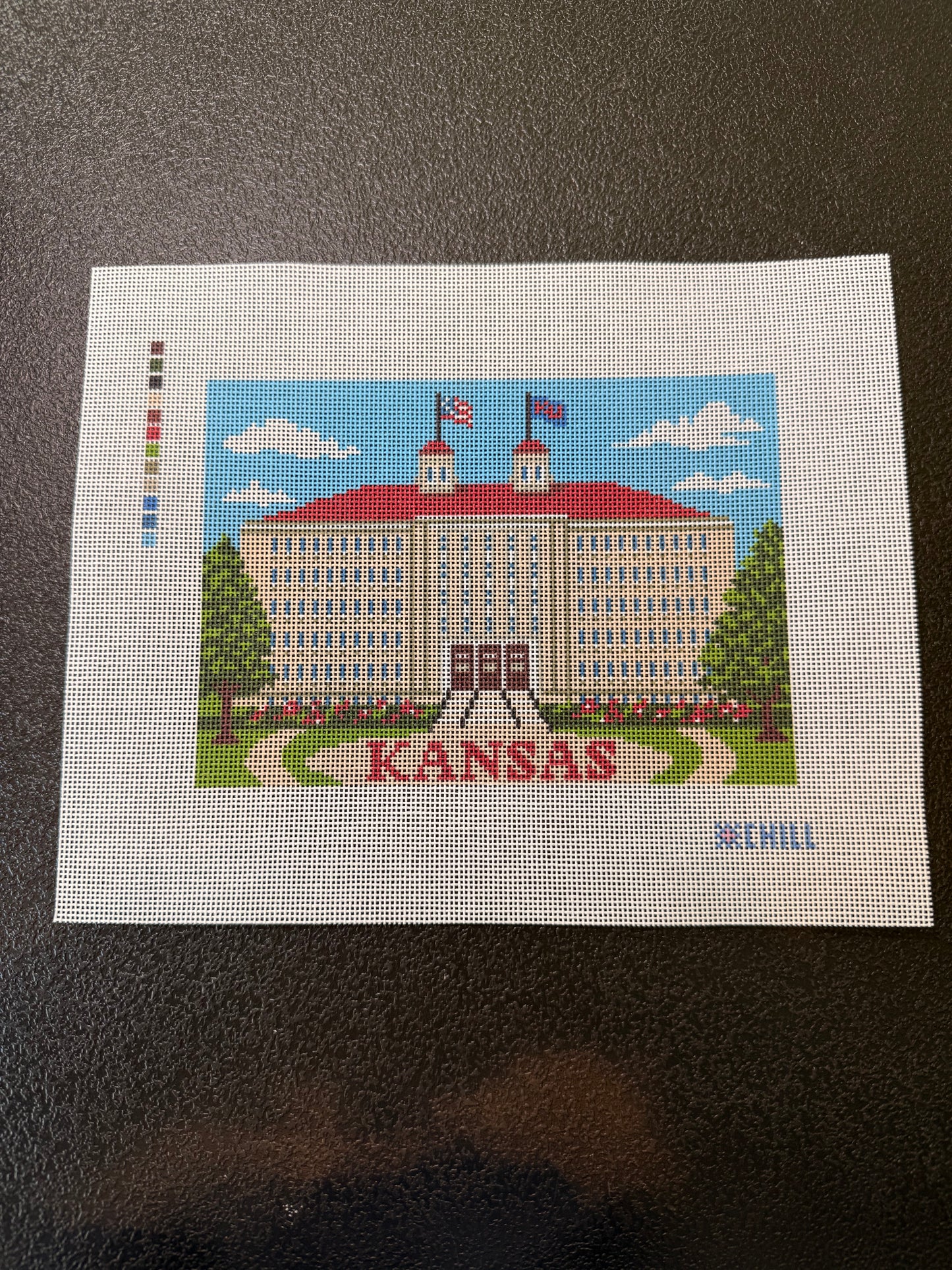 Kansas Needlepoint Canvas – Fraser Hall Campus Design
