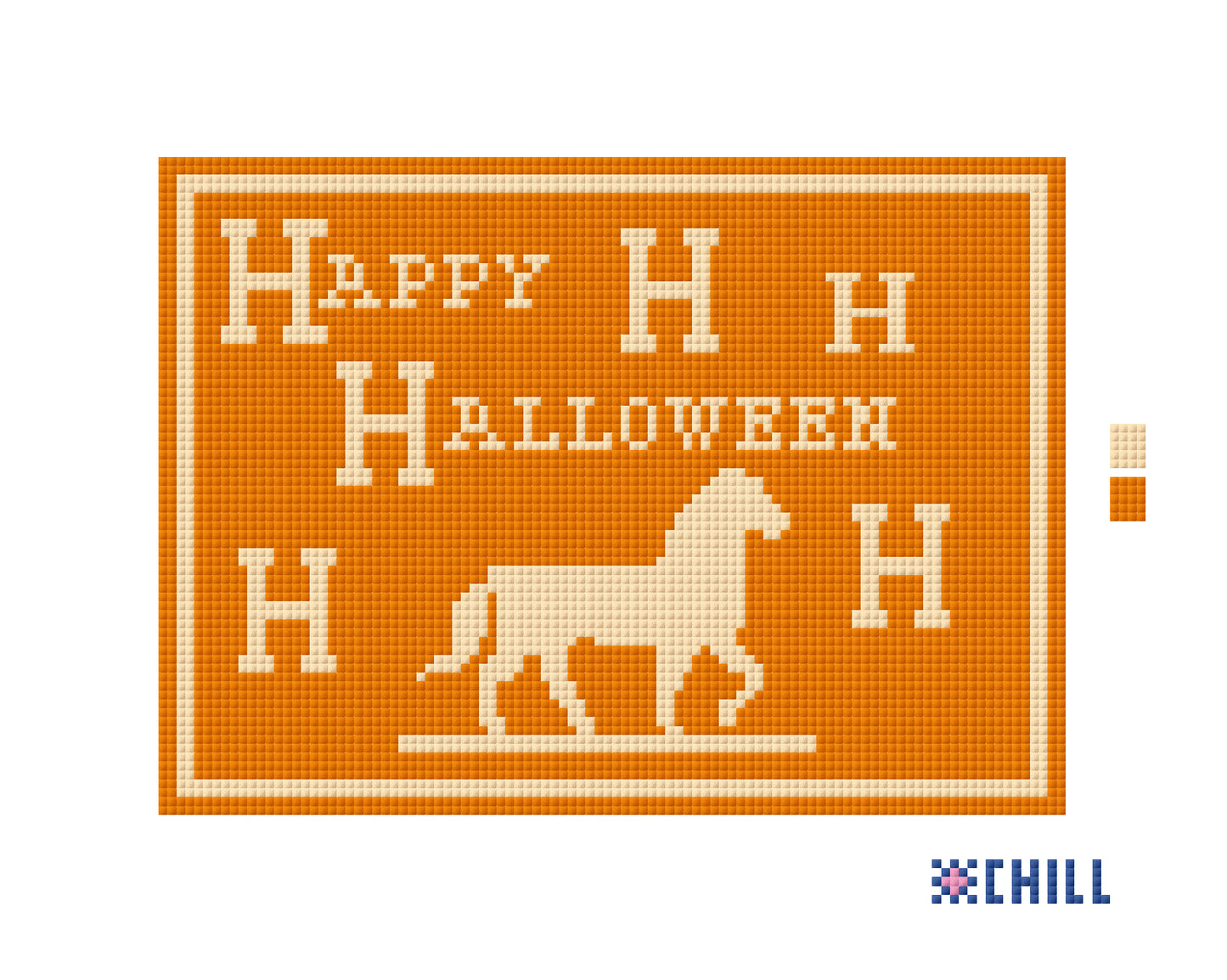 Happy Halloween Needlepoint Canvas
