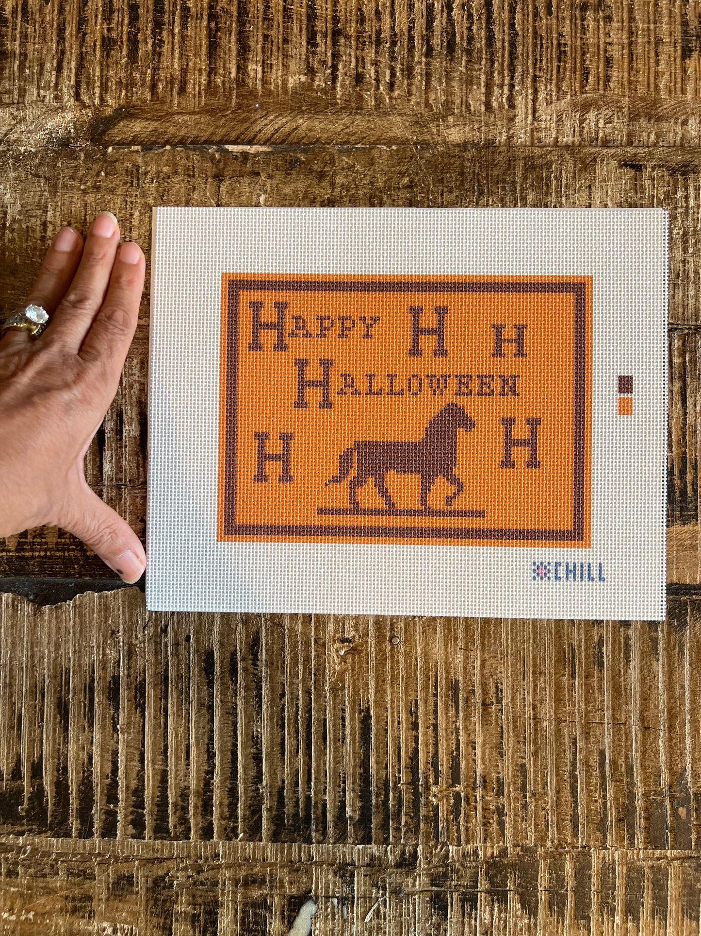 Happy Halloween Needlepoint Canvas