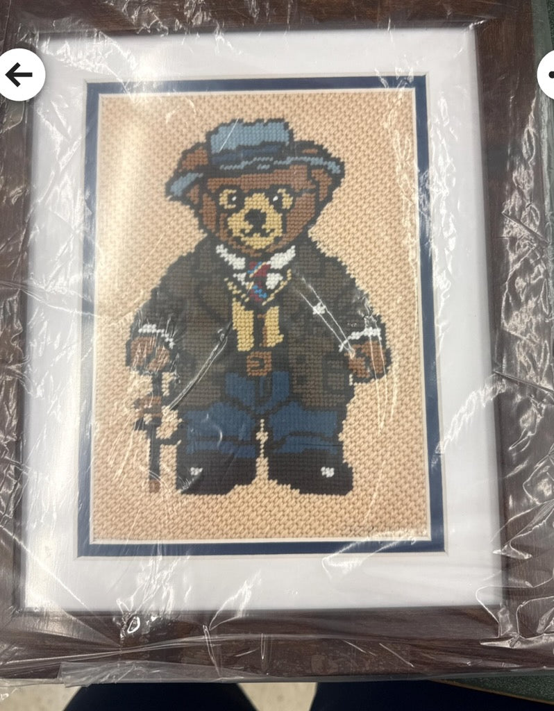 Teddy's Bear Needlepoint Canvas