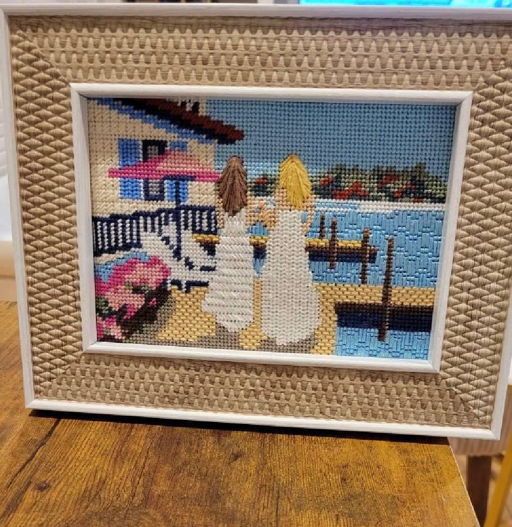 Sundowner Needlepoint Canvas – Finished Piece – Needlepoint & Chill