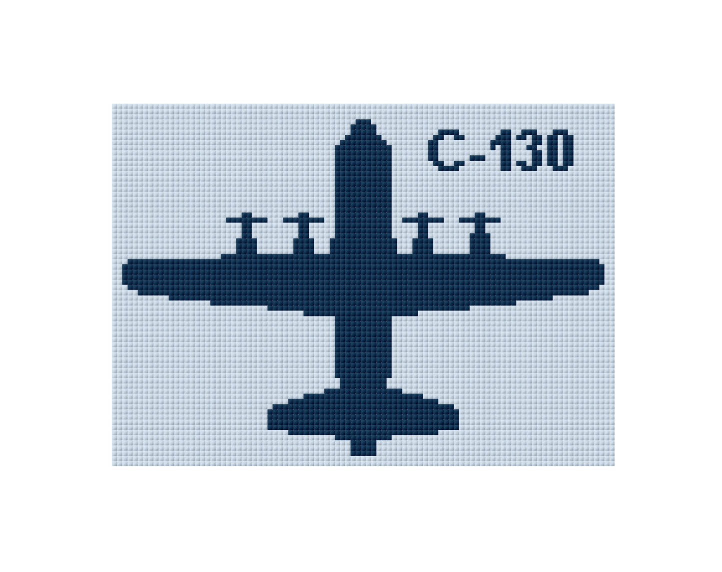 Aim High C130 Needlepoint Canvas – Military Veteran Series