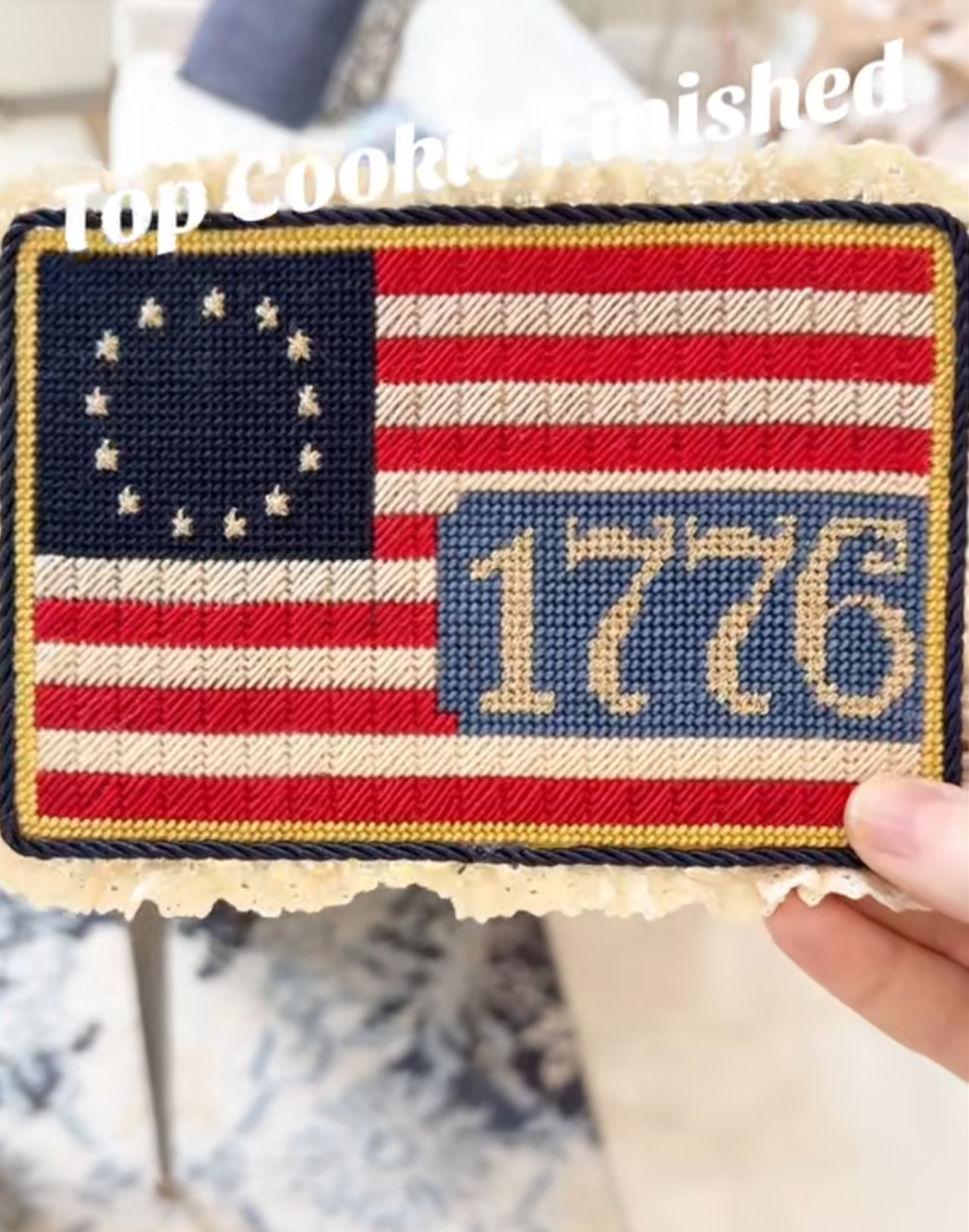 1776 Flag Needlepoint Kit – Betsy Ross Design, Everything Included