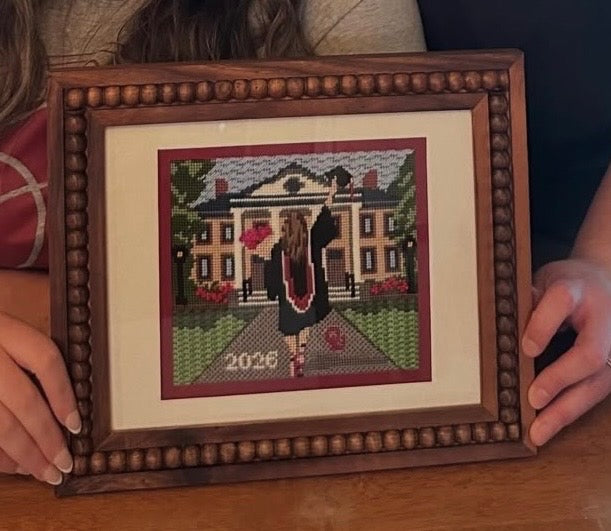 Graduation Day Needlepoint Canvas – Personalization Example – Needlepoint & Chill
