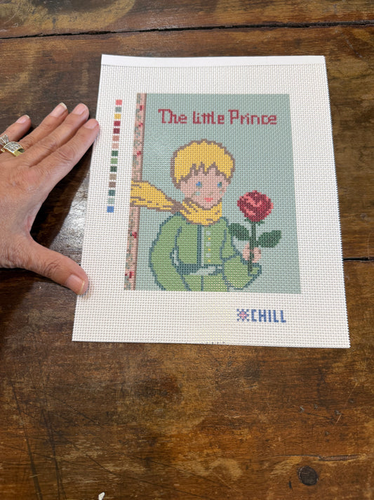 Classic Storybook Needlepoint Canvas – Young Prince & Rose