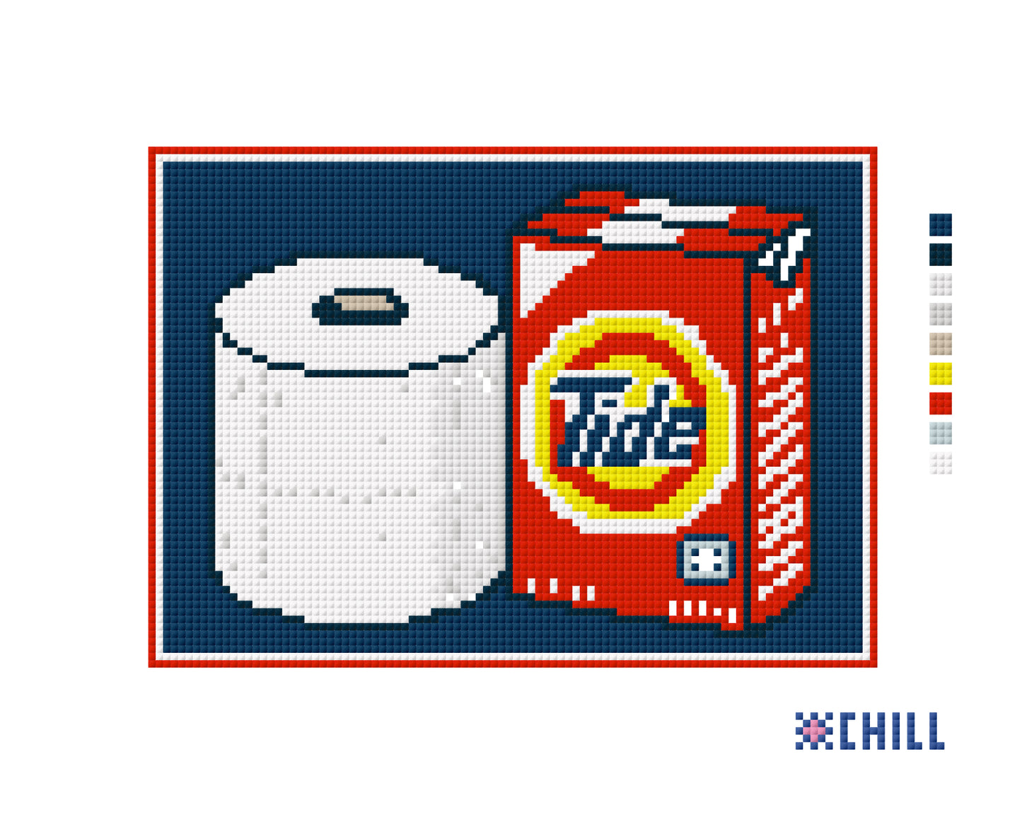 Football Game Day Nostalgia Needlepoint Canvas – Retro Tailgate Design