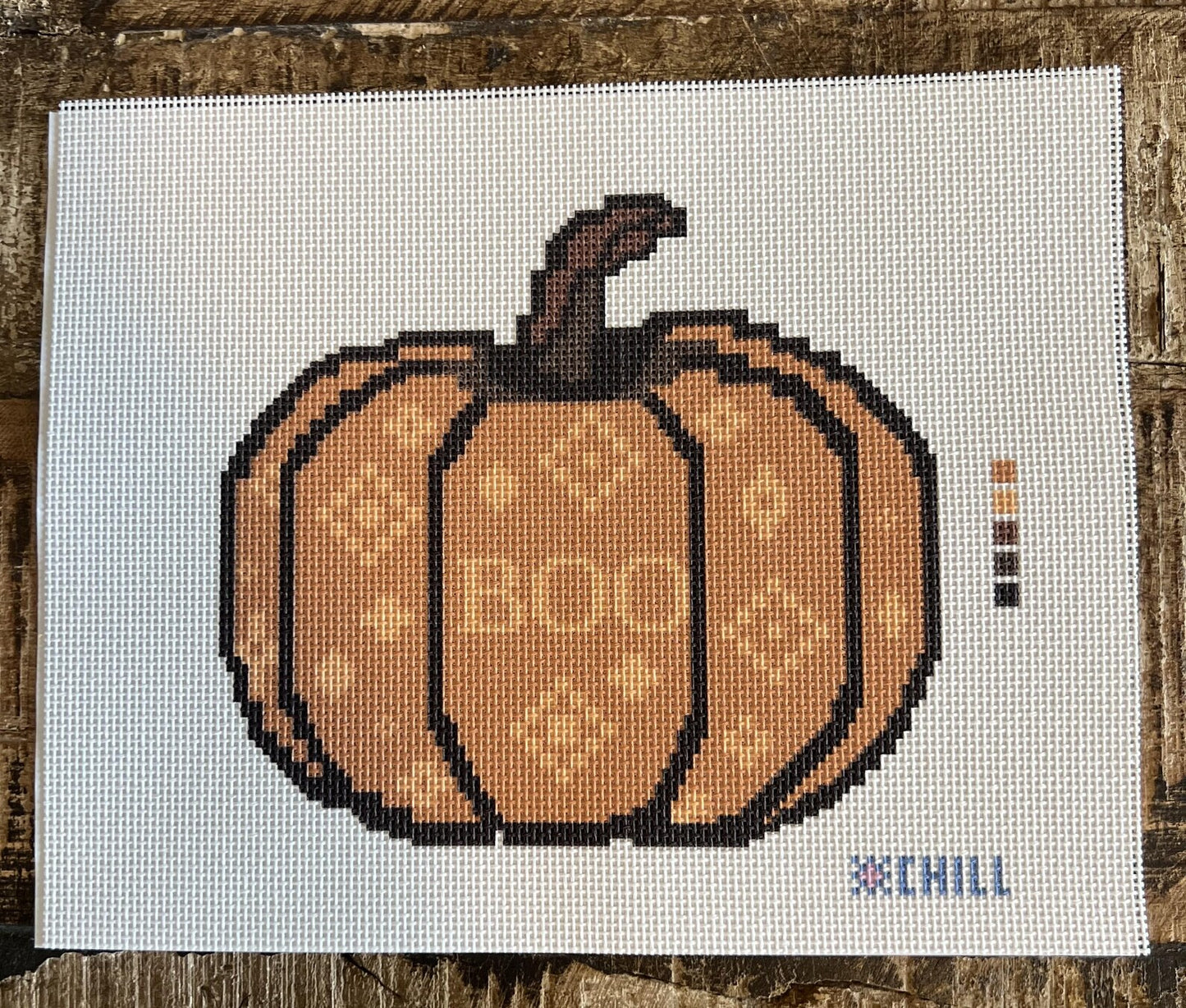 Boo Pumpkin Halloween Needlepoint Canvas