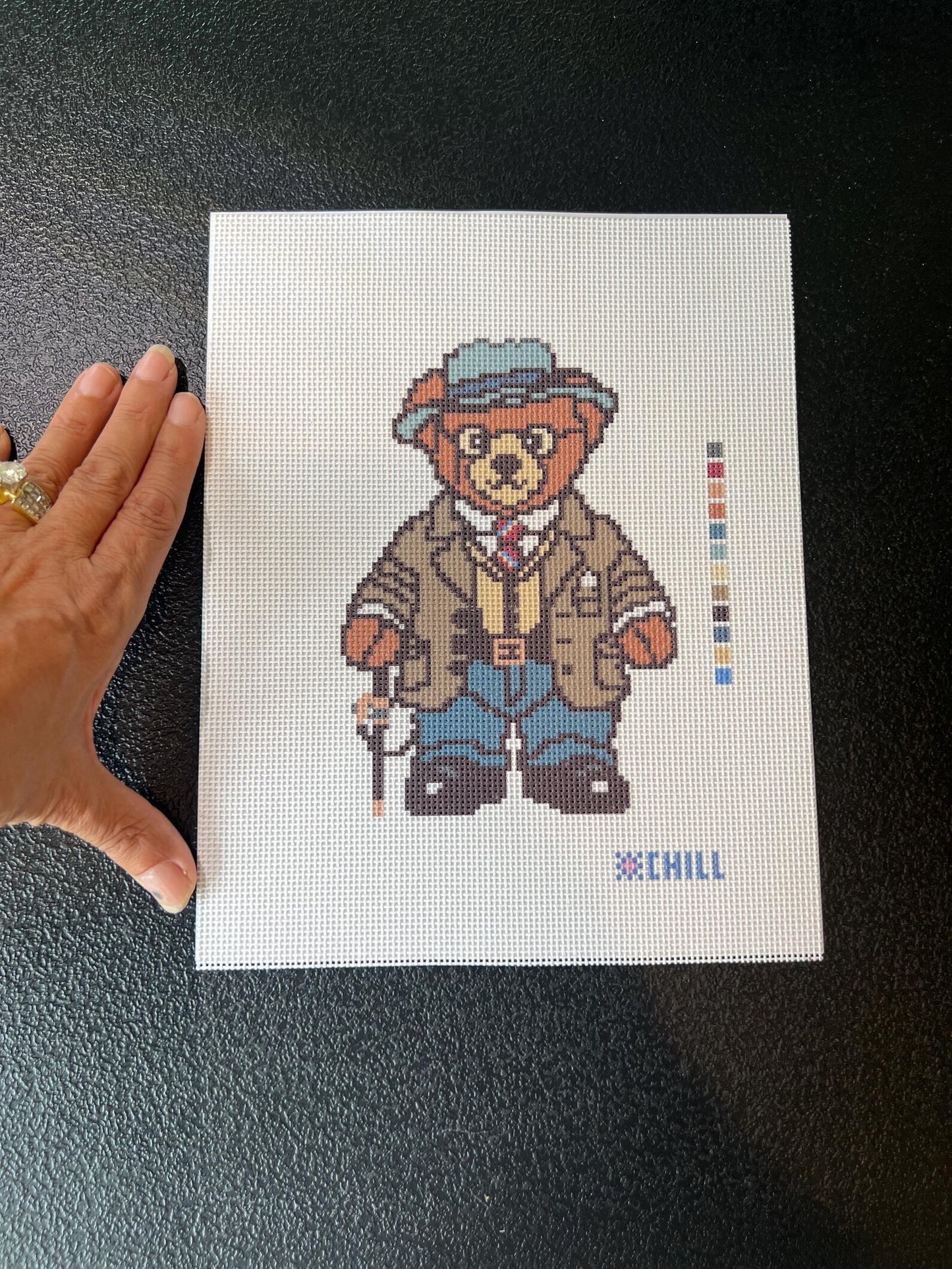 Teddy's Bear Needlepoint Canvas