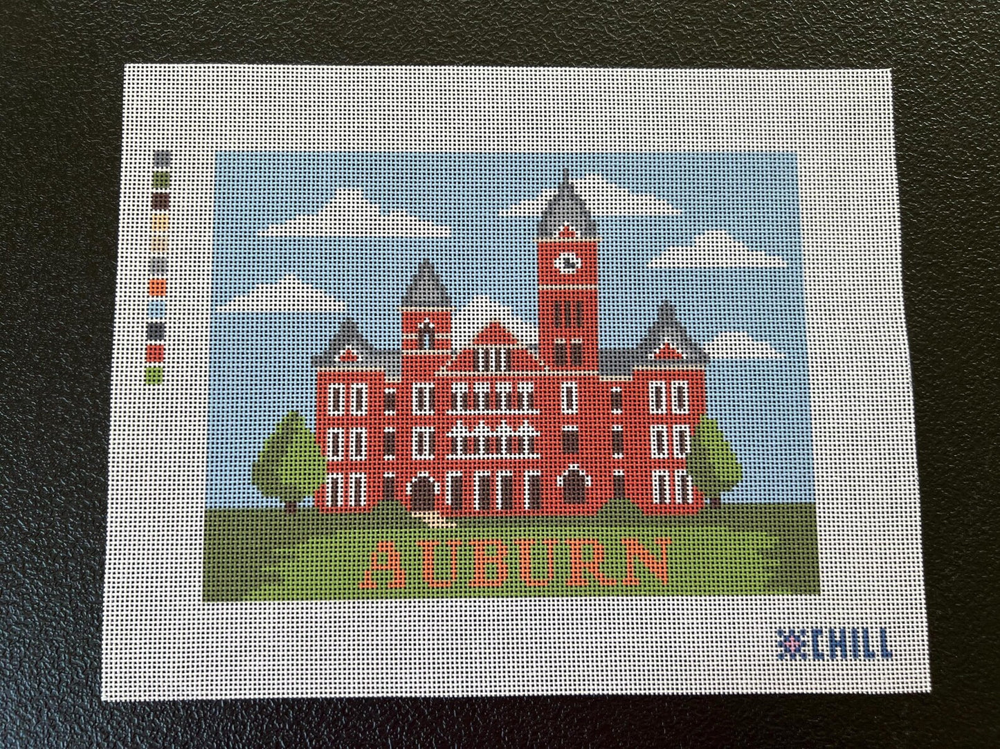 Auburn Samford Hall Needlepoint Canvas – Canvas Detail – Needlepoint & Chill