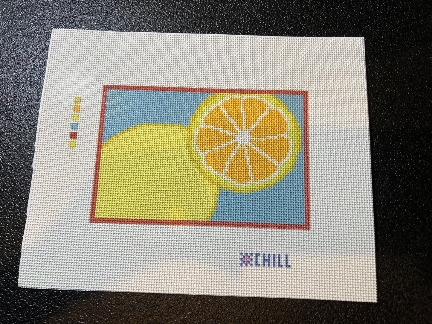 Lemon Slice Needlepoint Canvas – Fruit Series