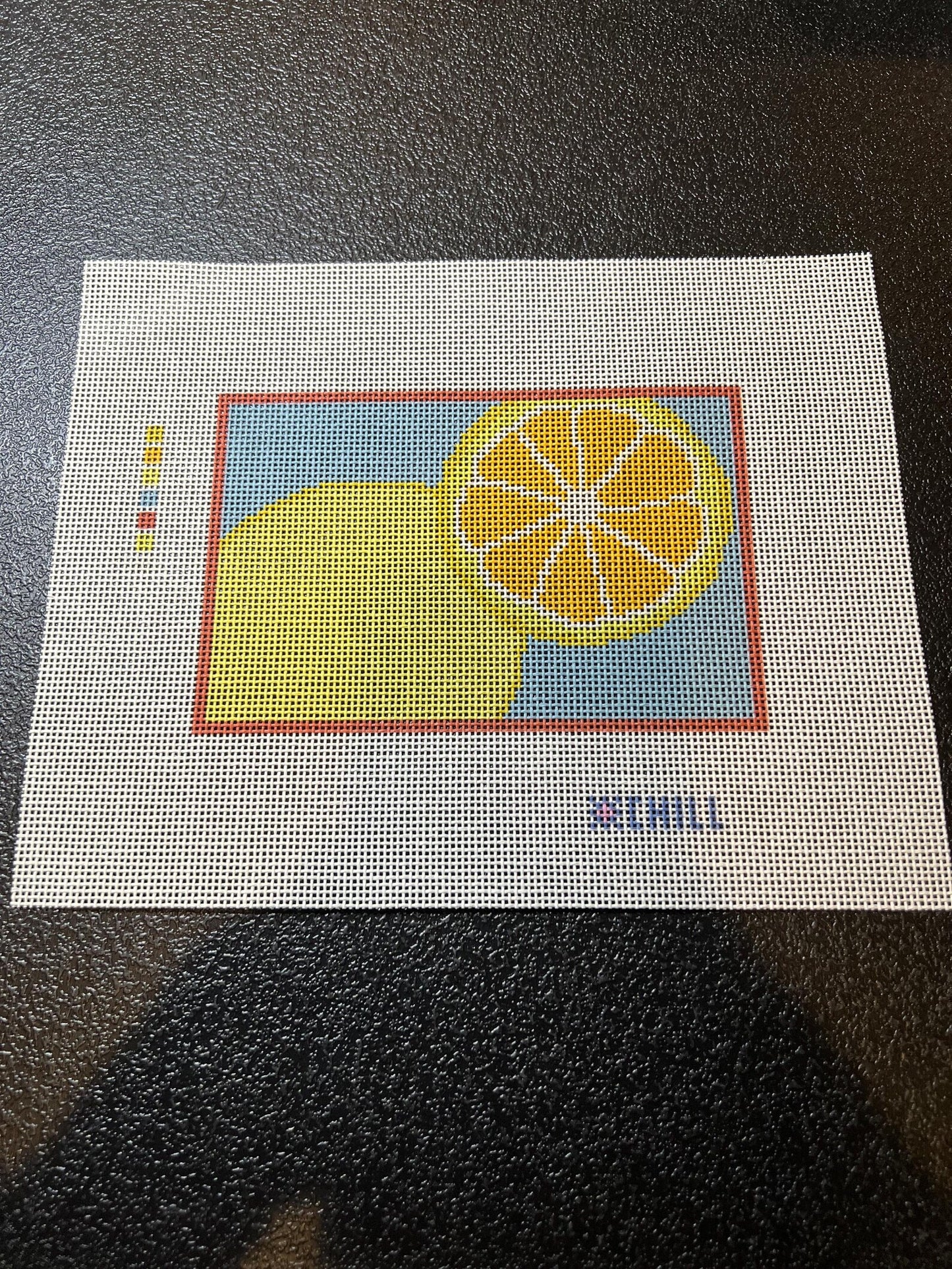 Lemon Slice Needlepoint Canvas – Fruit Series