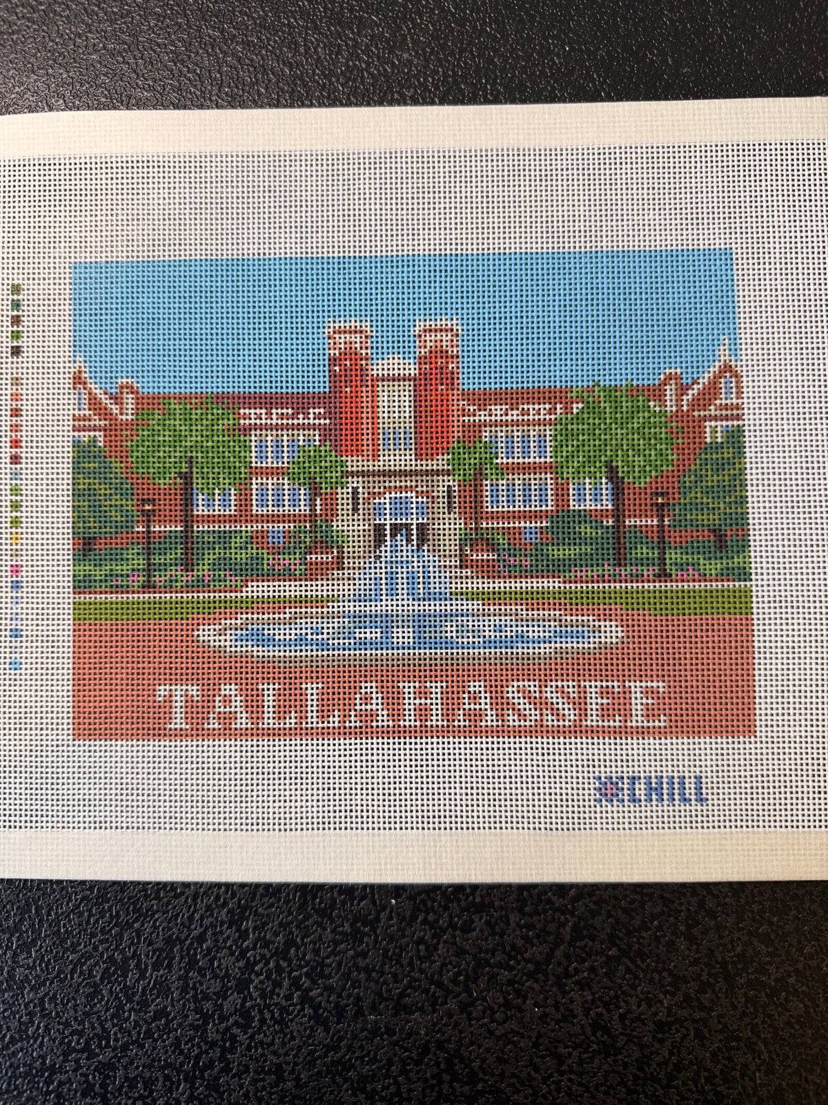 Tallahassee Florida University Landmark Needlepoint Canvas – Canvas Detail – Needlepoint & Chill