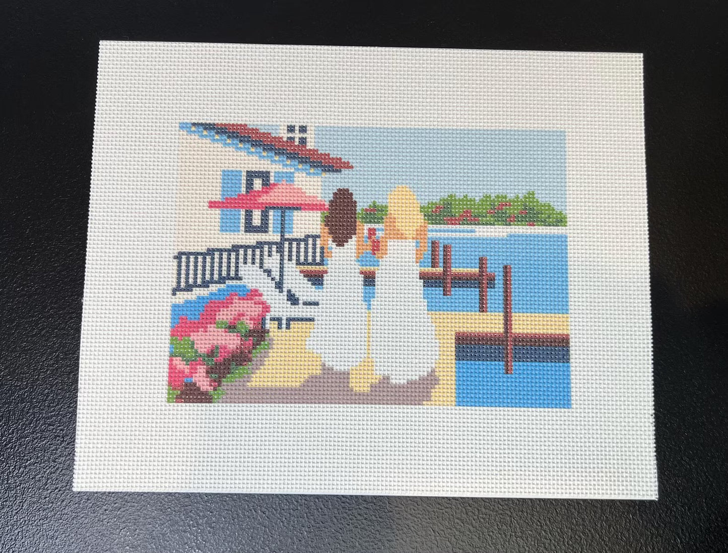 Sundowner Needlepoint Canvas – Canvas Detail – Needlepoint & Chill