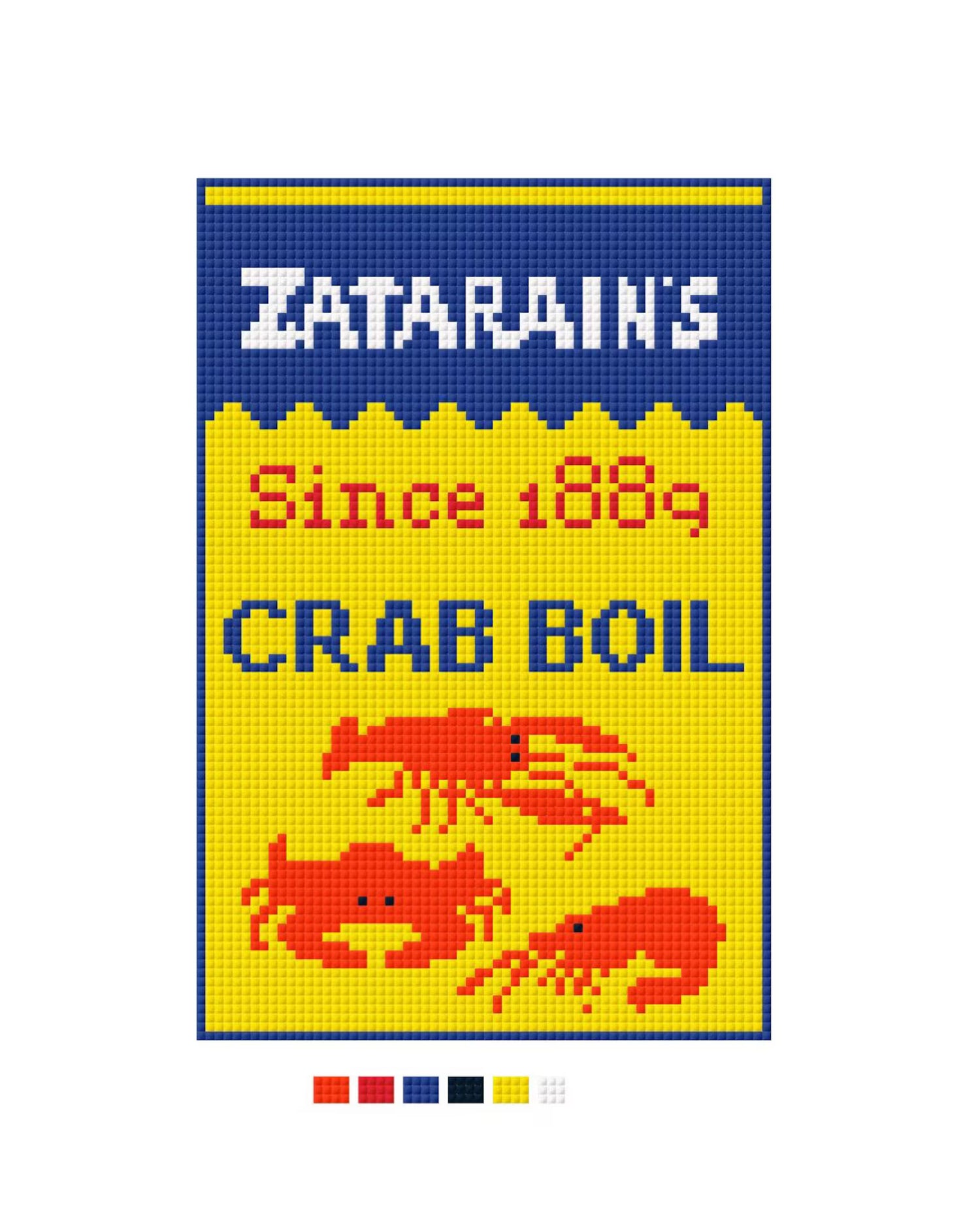 Crab Boil Needlepoint Kit – Coastal Charm Seafood Series – Needlepoint & Chill