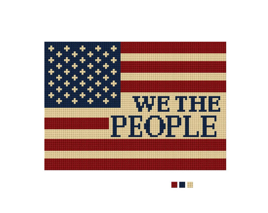 We The People Flag Needlepoint Kit – 250th Anniversary – Needlepoint & Chill
