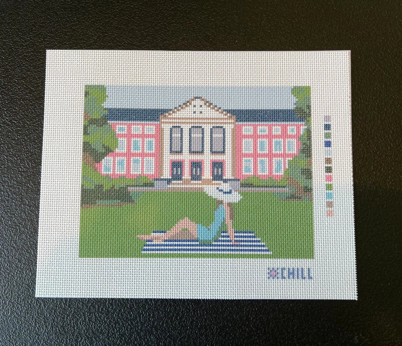 Sorority Row Needlepoint Canvas – Canvas Detail – Needlepoint & Chill