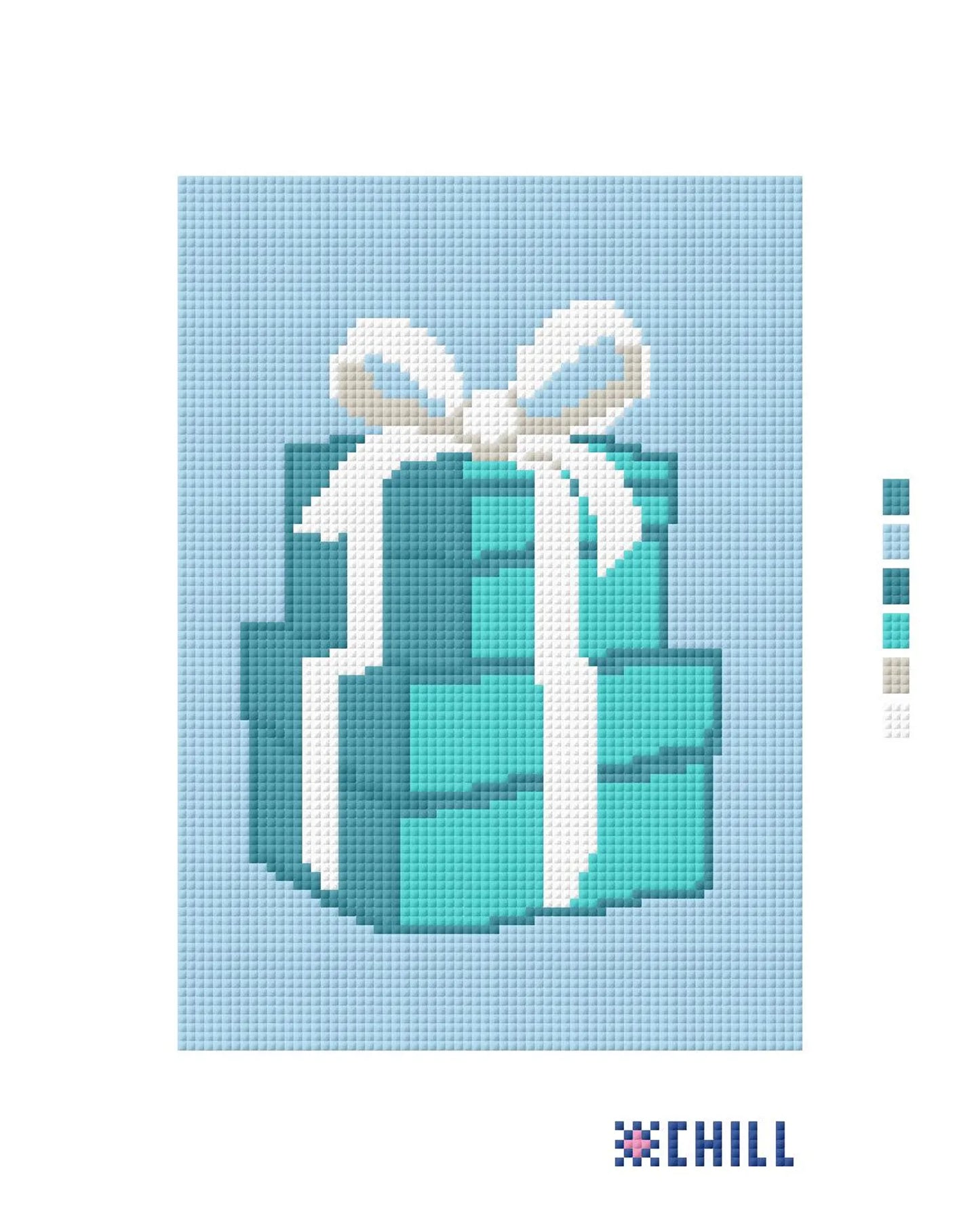 Tiffany Blue Gift Boxes Needlepoint Canvas – Wedding Series – Needlepoint & Chill