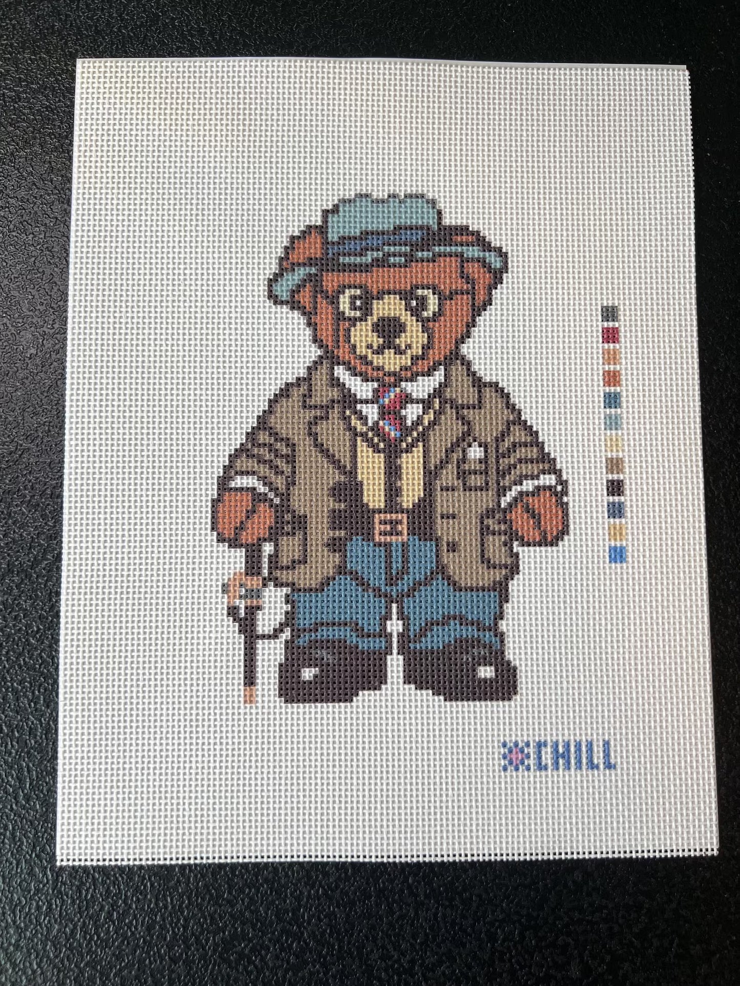 Teddy's Bear Needlepoint Canvas