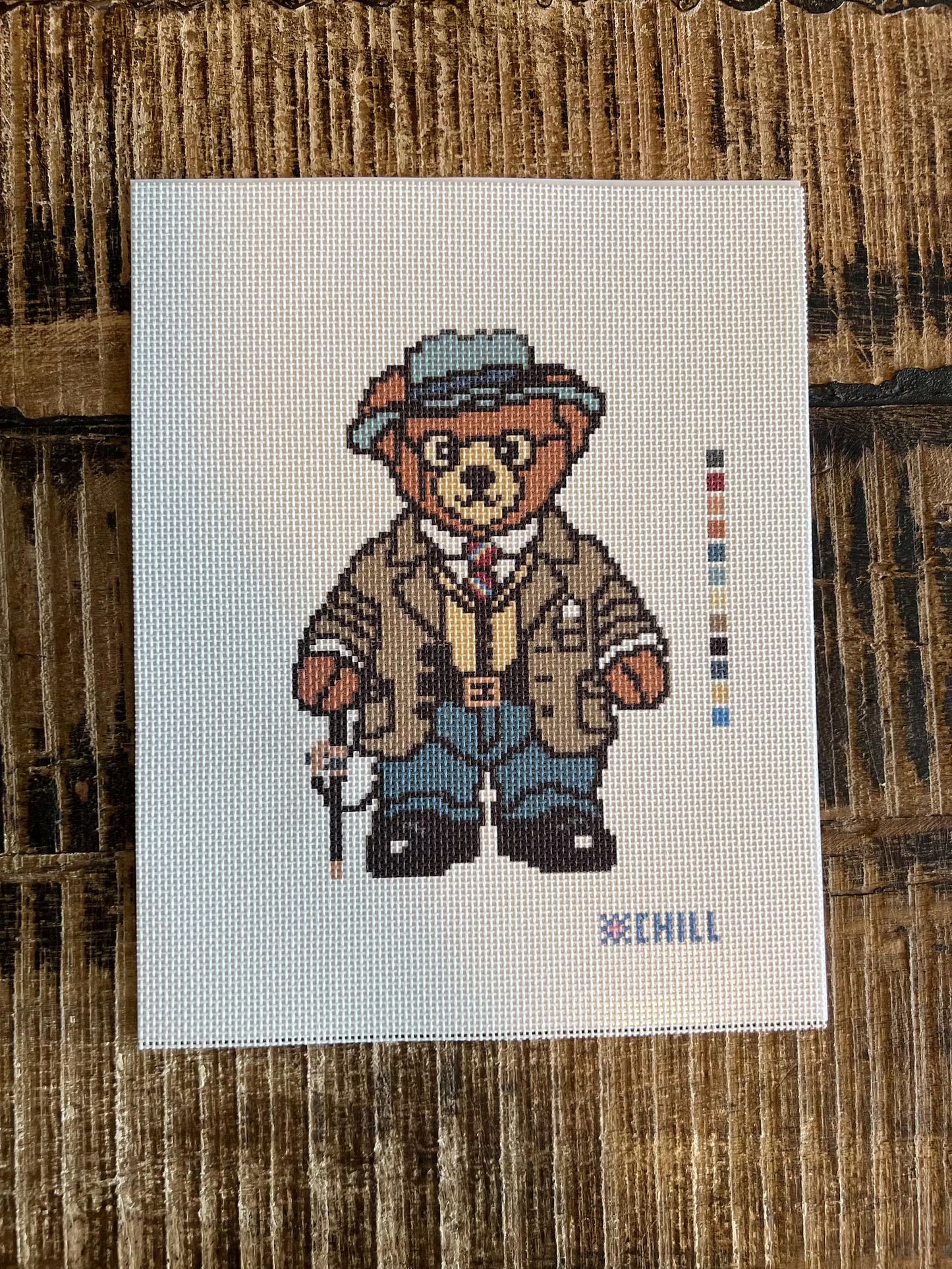Teddy's Bear Needlepoint Canvas