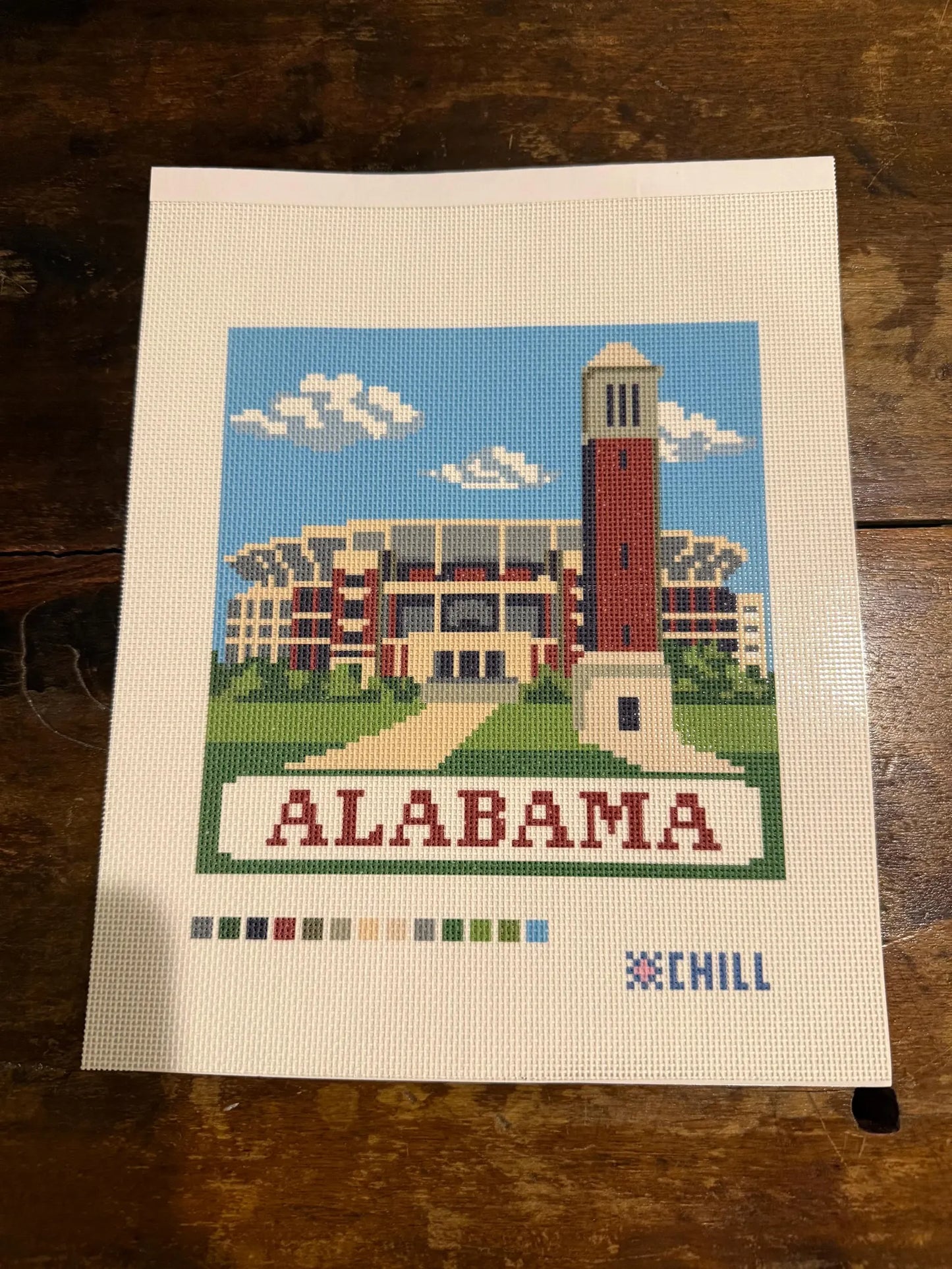 Denny Chimes Second Edition Needlepoint Canvas – Canvas Detail – Needlepoint & Chill