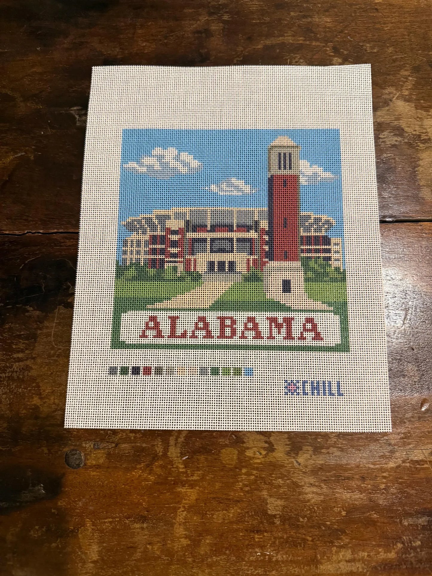 Denny Chimes Second Edition Needlepoint Canvas – Full View – Needlepoint & Chill
