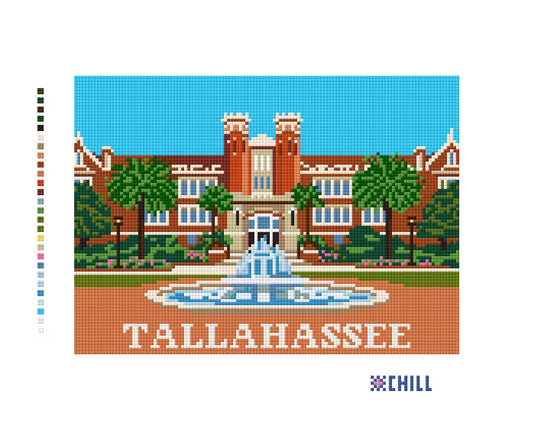 Tallahassee Florida University Landmark Needlepoint Canvas – Needlepoint & Chill